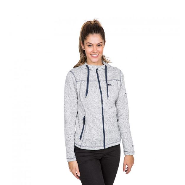 Picture of TRESPASS WOMENS FULL ZIP FLEECE WITH HOOD ODELIA